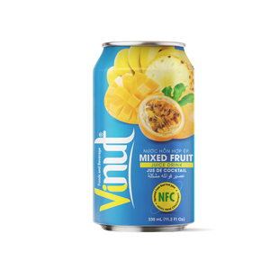 Boisson rafraîchissante sans sucre aux fruits et jus mélangés 330 ml, OEM ODM, marque privée, fabricant vietnamien, modèle Juice6 - Product Image 1