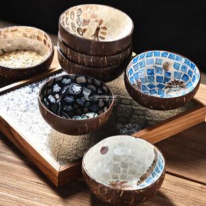 Tazón de Coco Tallado Multifuncional, Vajilla Natural para el Hogar, Fiestas y Regalos, Artesanía Vietnamita al por Mayor - Product Image 3