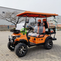 Voiturette de golf électrique/essence Richi pas chère, homologuée pour la route, 4 places, 30-50 km/h, conduite à droite