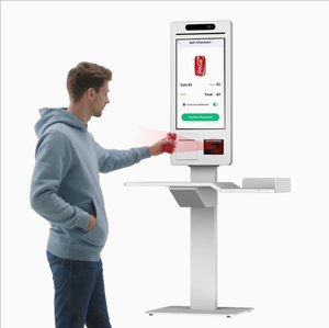 Kiosque interactif de commande de repas 24 pouces avec paiement en libre-service, accepteur de billets et distributeur de tickets - Product Image 4