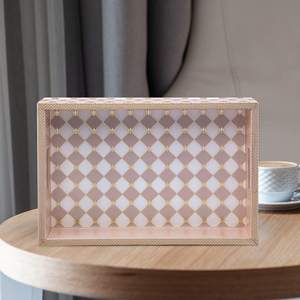 Bandeja de resina con diseño personalizado, bandeja de MDF, bandeja decorativa, bandeja para servir para cocina y eventos a un precio de fábrica muy bajo. - Product Image 1