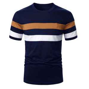 เสื้อยืดออกกำลังกาย OEM ไซส์ใหญ่ ผ้าฝ้ายผสมสแปนเด็กซ์ ทรงหลวม ใส่สบาย ออกแบบเองได้ เสื้อยืดฟิตเนสผู้ชาย ทรงเข้ารูป คอกลม - Product Image 5