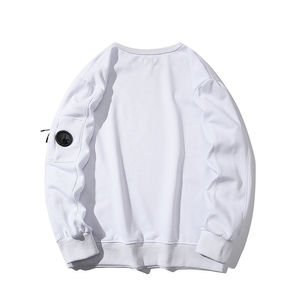 Sweat-shirt décontracté en coton pour homme, motif uni, fabrication OEM, respirant, écologique, coupe-vent, teinture unie, prix abordable - Product Image 5