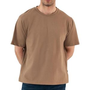 Camiseta de Alta Calidad 100% Algodón, Estilo Urbano, Cuello Redondo, Corte Regular, Diseño de Cuello Personalizable, Color Personalizado, Ecológica para Hombre - Product Image 1