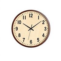 Reloj de Pared de Madera Creativo de la Mejor Calidad, Diseño Ecológico, Funciona con Batería, Resistente al Agua, Moderno, con Agujas, para Oficina, Dormitorio, Sala de Estar