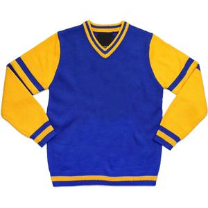 B2B : Logos brodés personnalisés de haute qualité sur des pulls en tricot pour les sororités, les fraternités et les universités, pour hommes et femmes. - Product Image 1