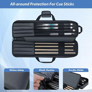 Bigwood Sports Custom Soft Pool Cue Bag Billiard Stick Cover Polyester Zipper Closure Portable Carry Shoulder Strap - Product Image 2