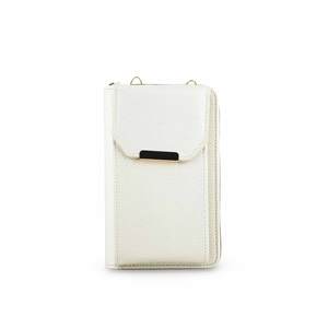 White Casual Cosmetic Pouch P97618 Convenient Daily Use <b>Makeup</b> Bags & <b>Cases</b> - Product Image 3