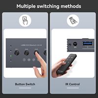 Commutateur USB 3.0 4x4, commutateur USB pour 4 ordinateurs partageant 4 ports USB pour PC, souris, clavier, imprimante, scanner