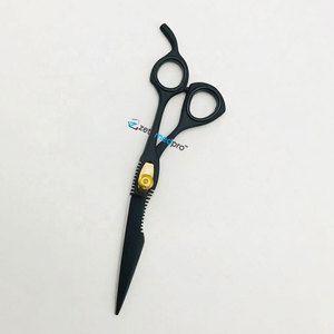 Ciseaux de coiffure professionnels en acier inoxydable japonais, noir mat, avec lame tranchante pour salon de beauté - Product Image 5