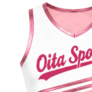 Camiseta Deportiva Rosa Bebé sin Mangas para Animadoras, Top Corto Ligero, Ropa Deportiva Transpirable para Entrenamiento en Equipo - Product Image 4