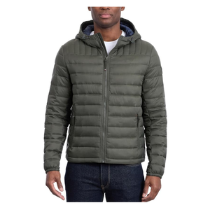 Factory Wholesale Mens <b>Womens</b> Custom Logo Hooded Puffer <b>Jacket</b> Insulated Winter Outerwear - Product Image 1