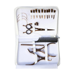 Kit d'outils professionnels multifonctionnels de haute qualité pour extensions de cheveux Micro Link, pinces, ciseaux et aiguille en acier inoxydable étanche - Product Image 4