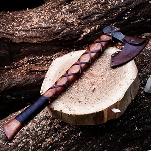 Custom Outdoor Handmade <b>Viking</b> <b>Axe</b> with Wooden Handle for Camping and Bushcraft Industrial & DIY Grade <b>Axe</b> - Product Image 6