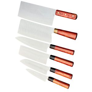 Hand Forged Damascus Chef <b>Knife</b> <b>Set</b> 6-Piece 67-Layer High Carbon Steel Rosewood Handle Ambidextrous Kitchen Cutlery <b>Set</b> Custom - Product Image 1