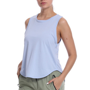 Top Deportivo Corto para Mujer, Estilo Singlet, para Entrenamiento, Fitness, Verano, Ropa Deportiva Activa - Product Image 2