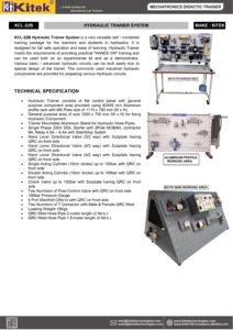 KITEK KCL-22B équipement éducatif essentiel d'entraîneur hydraulique efficace pour la formation - Product Image 4