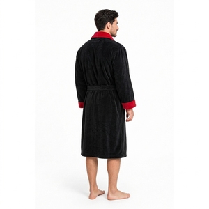 Albornoces Unisex Personalizados con Bordado, Nuevo Estilo 2026, Venta Directa de Fábrica, Albornoz de Tela de Terciopelo - Product Image 4