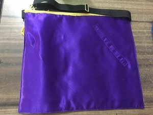 PATRÓN MERITODO PARA OES | Delantal masónico y collar de cadena MATRON, delantal de la Estrella del Este, tela azul tipo terciopelo - Product Image 3