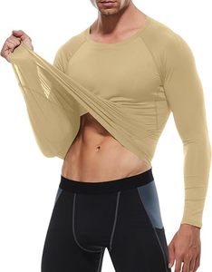 Men's Compression Long Sleeve Performance Shirt Premium Quick Dry Compression Base <b>Layer</b> <b>Top</b> Men's Athletic Compression Training - Product Image 5