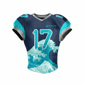 Custom Team American Football Jersey Printed Number Name Shirt American Football Jersey Short Sleeve Quick Dry <b>Athletic</b> Wear - Product Image 1