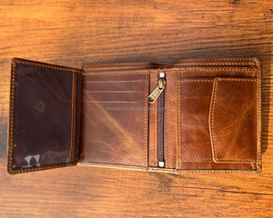 Portefeuille en cuir véritable pour hommes avec porte-cartes Porte-monnaie court à fermeture éclair Portefeuilles décontracté standard pour hommes - Product Image 4