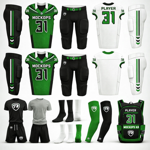 Reba Sports Pro American Football Uniform Set Custom Jersey Pants <b>Socks</b> Full Gear Sublimation Team Kit - Product Image 4