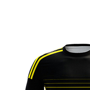 Tenue de match de football personnalisée noire et jaune avec tissu polyester de haute qualité et impression par sublimation durable - Product Image 6