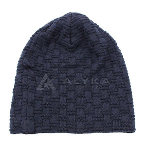 Custom Logo Unisex Adult Knitted 100% <b>Wool</b> <b>Beanie</b> <b>Hat</b> Soft Warm Folded Cuff Adjustable - Product Image 3