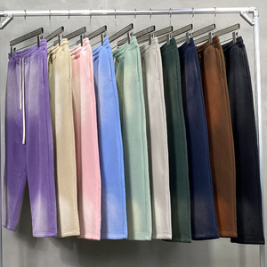 Washed Fleece Sweatpants Cotton Fleece Casual <b>Trousers</b> with <b>Drawstring</b> Waist for <b>Men</b> Women Unisex Streetwear Joggers - Product Image 6