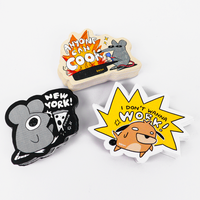 Étiquettes personnalisées, autocollants holographiques imperméables de dessin animé, logo, impression d'étiquettes adhésives, vinyle découpé sur mesure, autocollants personnalisés