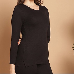 Customizable Women's Long Sleeve O-Neck <b>Crop</b> <b>Top</b> Appliques Hole Eco-Friendly Spandex/Cotton Fabric Streetwear T-Shirt BD - Product Image 4