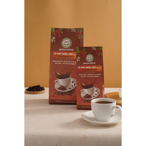กาแฟคั่วกลาง QQ Eco Coffee เวียดนาม โรบัสต้า รสเข้มข้น หอมกลมกล่อม ความชื้นธรรมชาติ 5% อายุการเก็บรักษา 18 เดือน กาแฟบดคั่ว 100% - Product Image 1