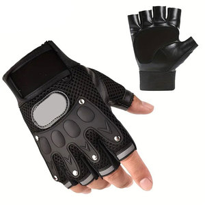 Fingerless Gloves Touchscreen Half <b>Finger</b> Motorcycle Riding Gym Gloves OEM Custom Wholesale Supplier - Product Image 2