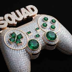 Custom Moissanite <b>Gaming</b> <b>Controller</b> Pendant Initial Remote <b>Controller</b> Hip Hop 925 Sterling Silver Fine Jewelry Pendants & Charms - Product Image 4