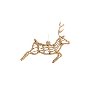 Artisan Handcrafted Rattan <b>Christmas</b> Decoration, Eco-Friendly Woven <b>Gift</b> <b>Box</b> Sculpture Hanging Pendant for Seasonal Party - Product Image 2