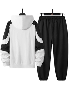 Conjunto Deportivo de Verano para Hombre con Sudadera con Capucha, Cintura Elástica, Bolsillos Laterales, Estilo Casual, 100% Algodón, Tejido Transpirable - Product Image 4