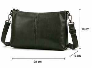 Premium Genuine Leather Crossbody <b>Bag</b> for <b>Women</b> Japan Style Fashion Vintage Shoulder Purse Casual Travel <b>Messenger</b> Handbag - Product Image 3