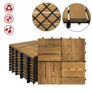 Table d'appoint/de déjeuner contemporaine en bois d'acacia du Vietnam, convertible, pour extérieur, antidérapante, imperméable, finition mate, garantie 5 ans et plus - Product Image 6