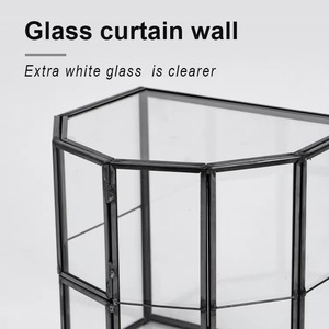 Terrarium en verre haut de gamme, décoration de table luxueuse pour la maison, le bureau, le café, l'entrée et l'aménagement intérieur moderne - Product Image 5
