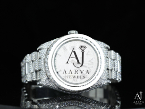 Reloj Mecánico Automático de Acero Inoxidable con Incrustaciones de Diamantes, Correa de 20 mm, Esfera Redonda con Piedras Preciosas en Tono Plateado, Estilo Joyería, Regalo - Product Image 3