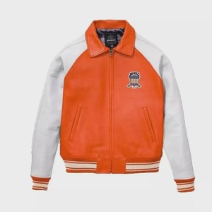 Blouson aviateur en cuir d'agneau véritable pour homme, style vintage américain, vêtement d'extérieur rétro pour pilote - Product Image 1