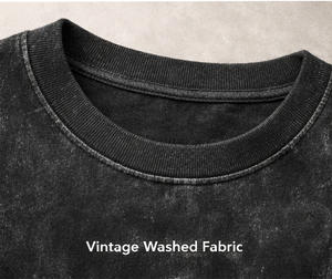 Camiseta Premium Personalizable de Algodón 100% Tejido, Estilo Oversize con Lavado Ácido, Color Negro Vintage, Diseño Urbano con Impresión de Logotipo Personalizado - Product Image 4