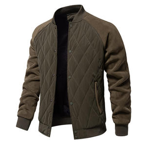 Autumn New Quilted Sandwich Cotton Thickened Casual Drop Shoulder Men'<b>s</b> Top <b>Jacket</b> - Product Image 4