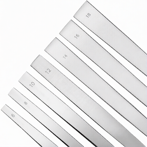 7 Pcs U.S. Pattern Osteotome Kit 618mm Straight Beveled Blades Steel Manual CE Certified Orthopedic Surgical By <b>Blush</b> Surgical - Product Image 2