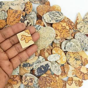 Piedras sueltas pulidas de psilomelana dendrítica natural para la fabricación de joyas, suministro al por mayor. - Product Image 3