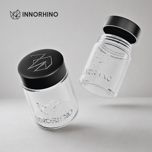 Frasco de Vidrio Borosilicato Personalizable de 170 ml (6 oz) con Tapa de PP a Prueba de Olores y Resistente a Niños, para Cosméticos, Suplementos de Bienestar, Chicles - Product Image 5