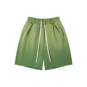 High Quality Woolen Acid Wash Men's <b>Sweat</b> <b>Pants</b> <b>Shorts</b> Streetwear Style Mid Waist Breathable Drawstring Closure Casual 360g - Product Image 1