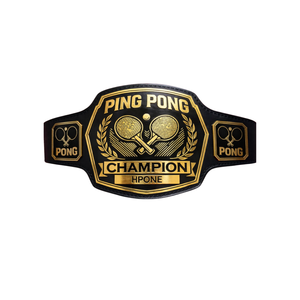 Custom Ping Pong Champion Belt Premium Sports Trophy Title Belt for Tournaments and Collectors High-Quality Design - Product Image 1