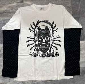 Camiseta estampada personalizada Oversize Boxy doble capa Camiseta de manga larga doble negro y rosa Camiseta de manga larga para hombre - Product Image 3